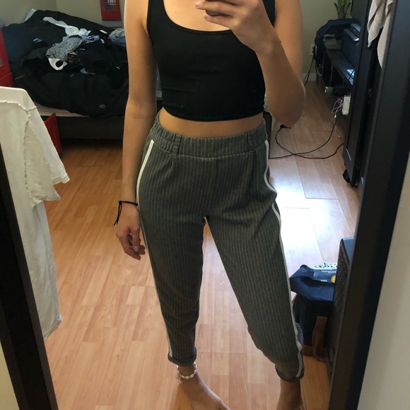 Grey with white stripes pants - Picture 2 of 3